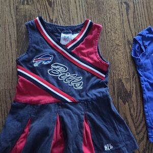 Buffalo Bills NFL Kids Cheerleader Dress - Red and Navy